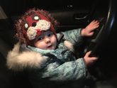 Моя девочка уже такая большая ??