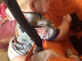 У нас доченька соскучилась