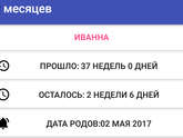 И вот они 37 недель