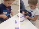 Работа с ножницами, нам