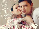 Нам 1 месяц!!!! Наше первое платье))