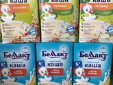 Отдам молочную смесь Малютка 2 и каши Беллакт