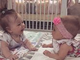 Подруженьки наконец встретились😁сладкие девчушки