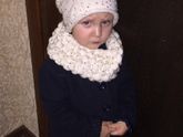 Моя первая шапочка и снуд.