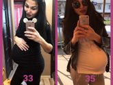 Кажется животик потихонечку опускается?!