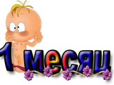 Нам сегодня ровно МЕСЯЦ!!!!!