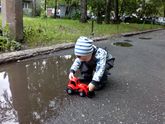 Играем в луже 😂