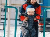 Были с сыном на