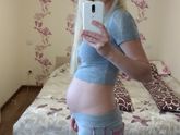 Вторая Б - 24 недели 😊👶 (встала на учёт, фото животика)
