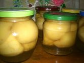 Бланманже с персиками и кусочками шоколада