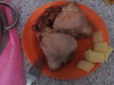 Обед 12:00Тушенная курица,без кожи