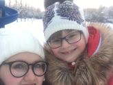 Встретили снеговика