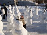 100 снеговиков! А вы такое видели?)