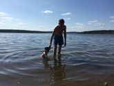 А мы сегодня купались