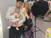 Фотосессия с двухмесячным ребёнком