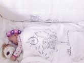 Комплект с постельным бельём в детскую кроватку Bebe Luvicci