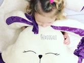 Подушка обнимашка Зайка большая