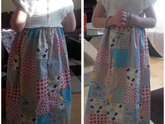 Онлайн вязание комбинированного платья для девочек. Начинаем!!!