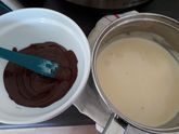 Кулинарная Азбука. Молоко. Кремю из горького шоколада.