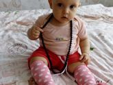 Первые шажочки в 9 месяцев!