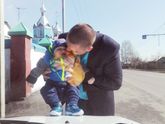 Сегодня явно папин день, улыбался сегодня только ему)))