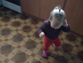 Наша девочка начала ходить))