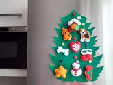 Фетровая елочка на магнитах 2018