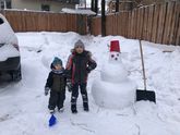 А у нас во дворе праздник снега))❄️❄️❄️