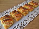Конвертики с яблоками из