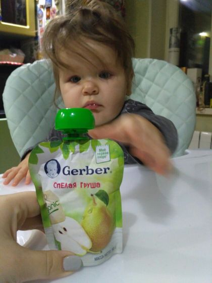 Органическое фруктовое пюре Gerber