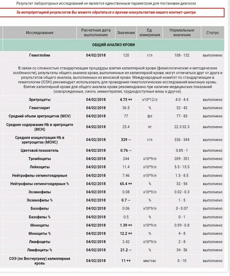 расшифруйте анализ крви