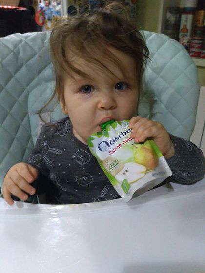 Органическое фруктовое пюре Gerber