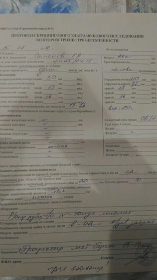 Внеплановое узи 15,3 недель