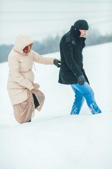 Пока нормальные люди сидят дома, мы отметили наши 27 недель в снегу)))