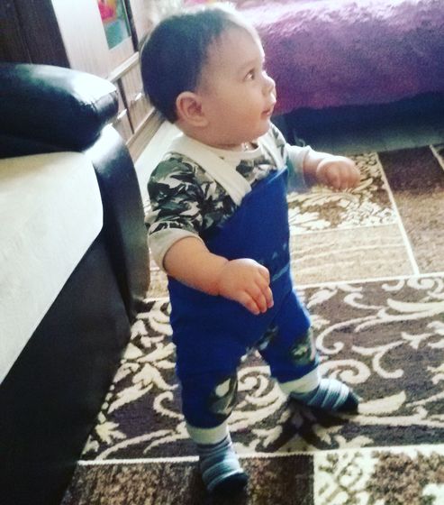 Сыночек начал самостоятельно