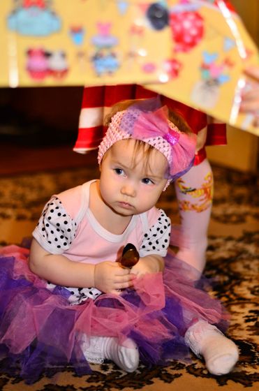 Евушке годик 😍😍😙