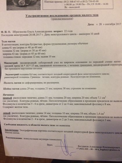 Миома матки
