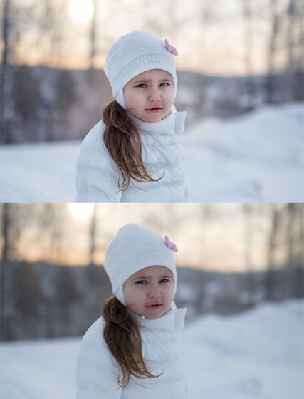 До и После.