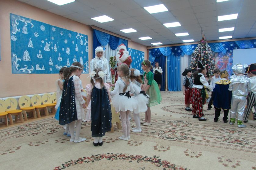 Новогодний праздник в подготовительной группе