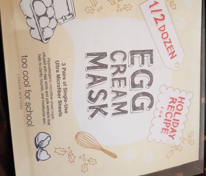 Тканевые маски. Экспресс уход от sephora, tonymoly, to cool for school egg cream mask. Отзыв