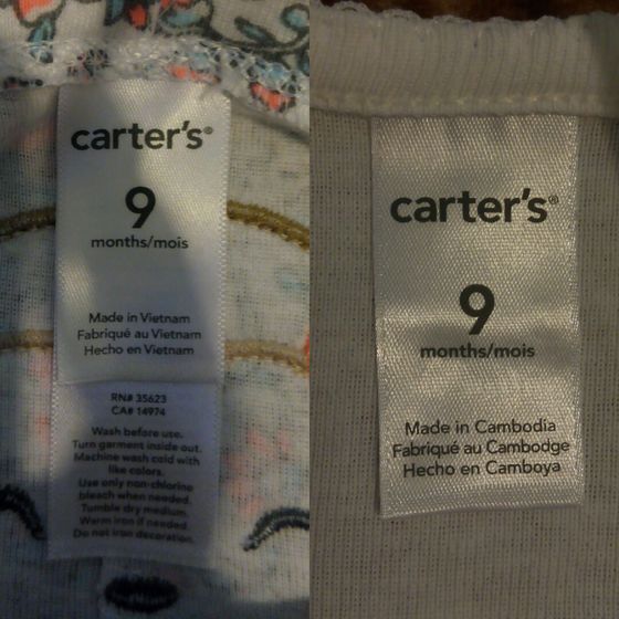 Вещи Carter's