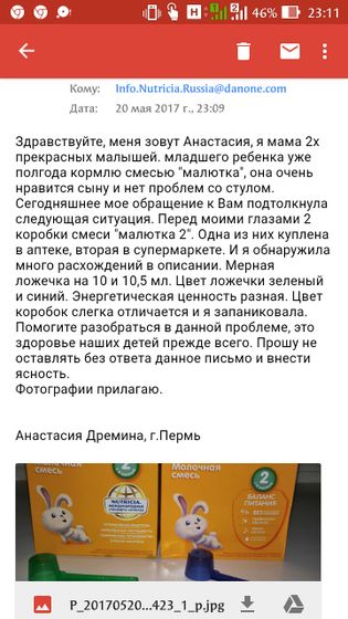 Кто кормит малюткой?фальсификат?