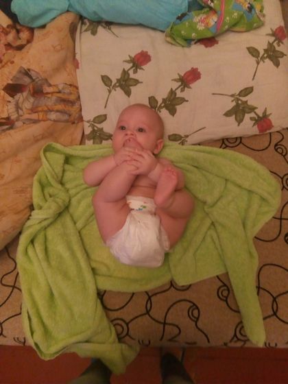 Моему сыночку 5 месяцев.