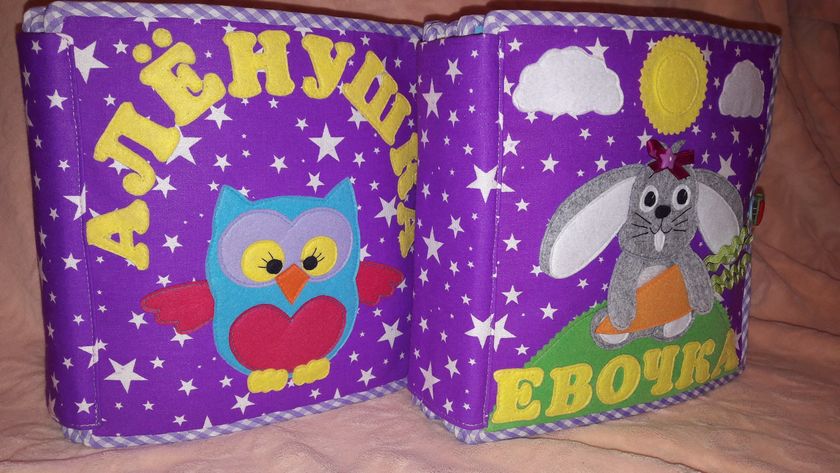 Развивающая книга из фетра
