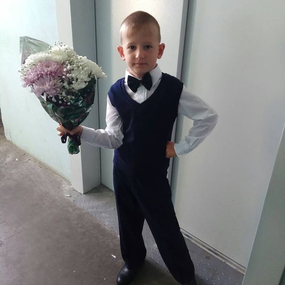 Мой любимый первоклассник ???