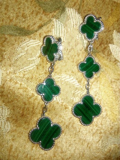 Серьги Van Cleef от любимого мужа,подарок сотворенный своими руками)