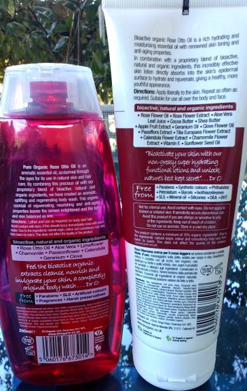Dr.Organic Rose Otto.Гель для душа и крем для тела.Мой отзыв.