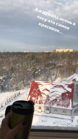 Зима в моём окне...🙈☃️❄️❄️❄️
