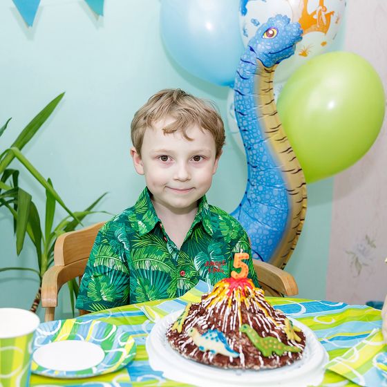 День рождения на тему динозавров (5 лет, 4-7 лет)