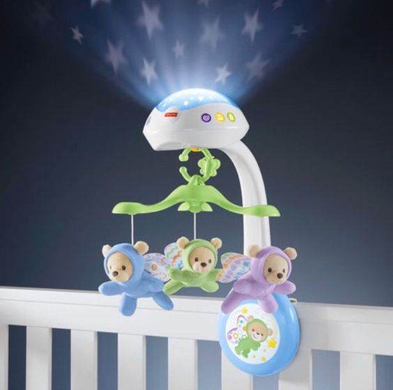 Мобиль-проектор Fisher Price Мечты о бабочках в идеальном состоянии